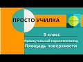 Площадь поверхности прямоугольного параллелепипеда. 5 класс