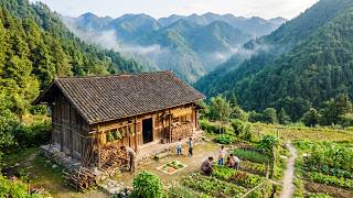 探访大山绝美独户,80后夫妻不打工坚守深山20年,自给自足拉扯大4个孩子!【乡村阿泰】