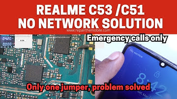 Realme C53 / C51 No network, Emergency calls only Solution