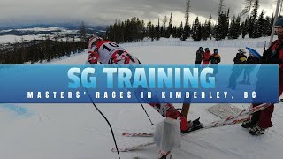 Masters' Ski Racers Take on the Dreadnaught at Kimberley Alpine Resort, BC, Canada - SG Training