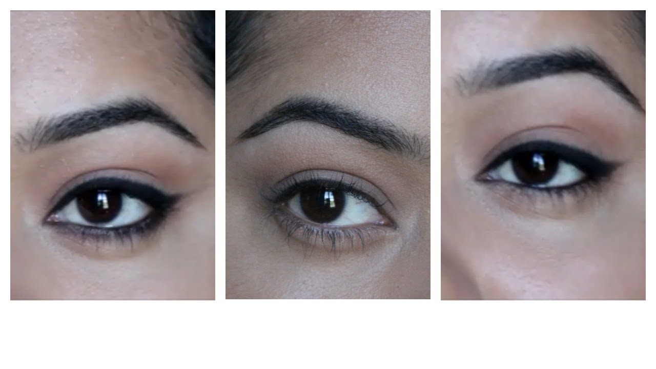 5 Easy eye looks with Kaajal/ black eyeliner and black eyeshadow.. - YouTube