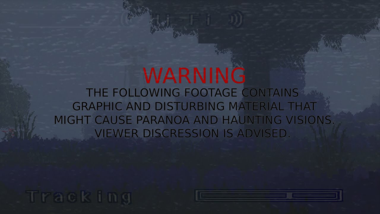 FOUND FOOTAGE | VHS tape, Minecraft horror camping trip.