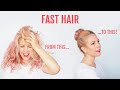 Get ready fast - easy work bun tutorial