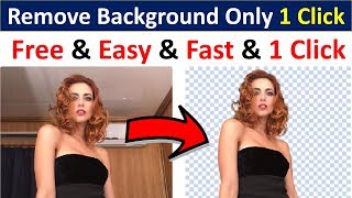 How to remove photo background only 1 click | how to background remove in photoshop