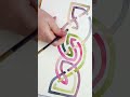 Painting a Celtic Knot Border #loudavisart #watercolorpainting #loudaviswatercolour