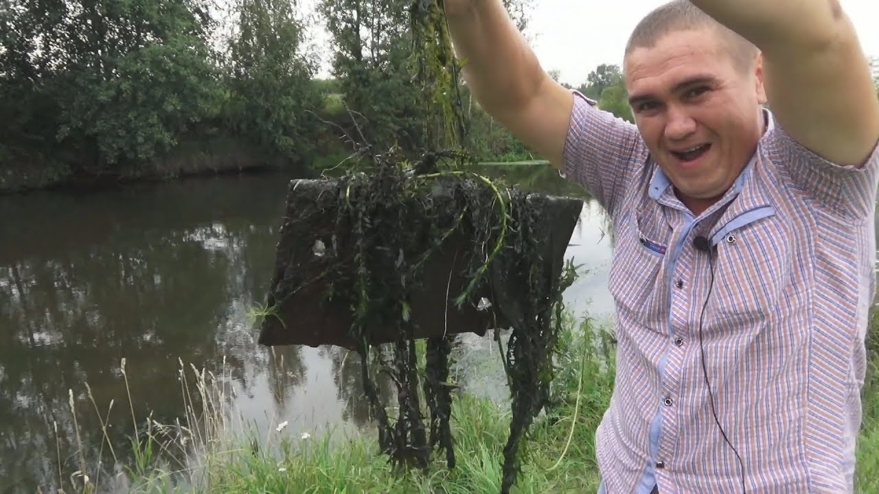 Старый ПРУД, находки ПРУТ на поисковый магнит! - YouTube