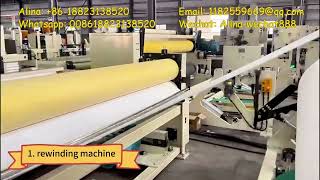 Fully automatic kitchen towels rolls / toilet paper machine production line#machine