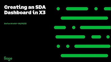 Sage X3 Support North America  - How to Embed an SDA Dashboard