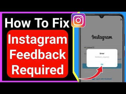 How To Fix Instagram Feedback Required Problem ( Android & iOS) | Instagram Login Error