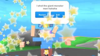 [Blocksworld HD] Shoot the Giants belt buckle and make him explode