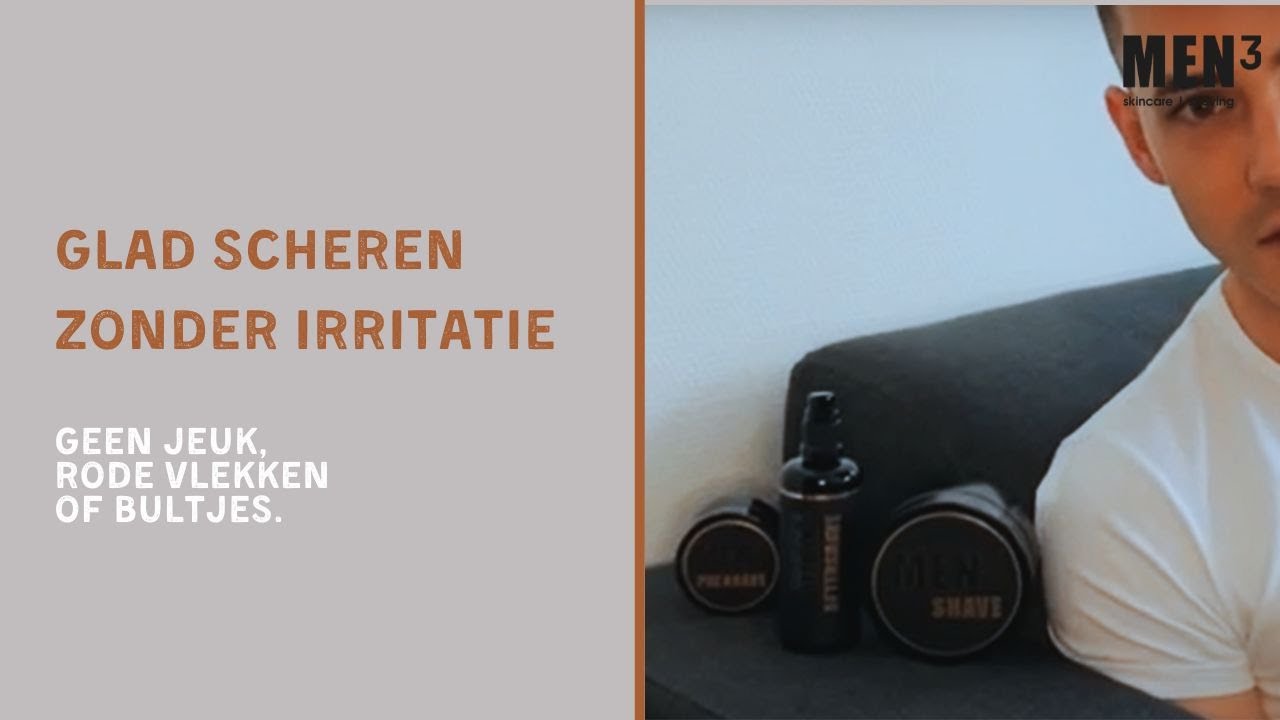 Baardstreek Zonder Jeuk of Rode Vlekken! MEN³