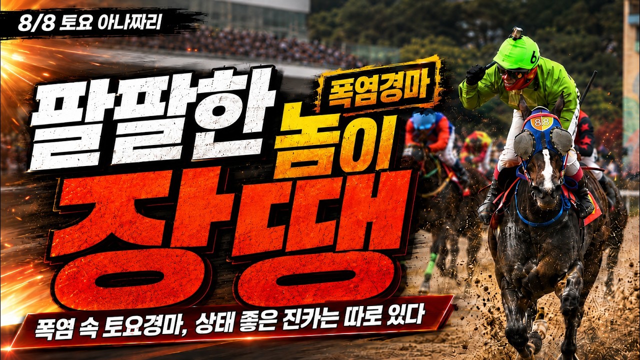 8/8 토요경마 아나짜리 무더위 날려버릴 큰껀을!