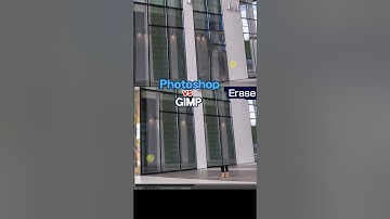 【GIMP vs Photoshop】Automatically erase unnecessary items