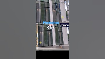 【GIMP vs Photoshop】Automatically erase unnecessary items