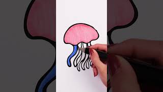 Colorful Jelly Fish Painting