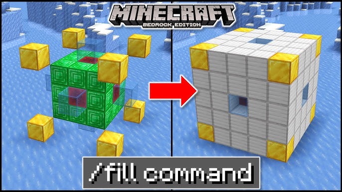 How To Use /Fill Command In Minecraft Ps4/Xbox/PE 