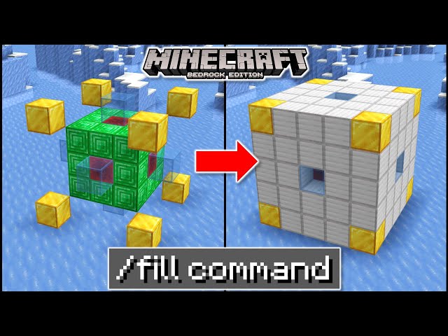 How To Use /Fill Command In Minecraft Ps4/Xbox/PE 