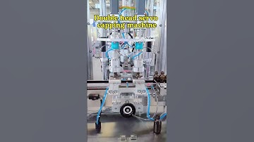 Double-head capping machine, suitable for all types of bottles #cosmetics #foodpackaging