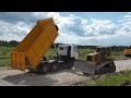 Cat D6N XL and Maz 6501 dump truck part 2