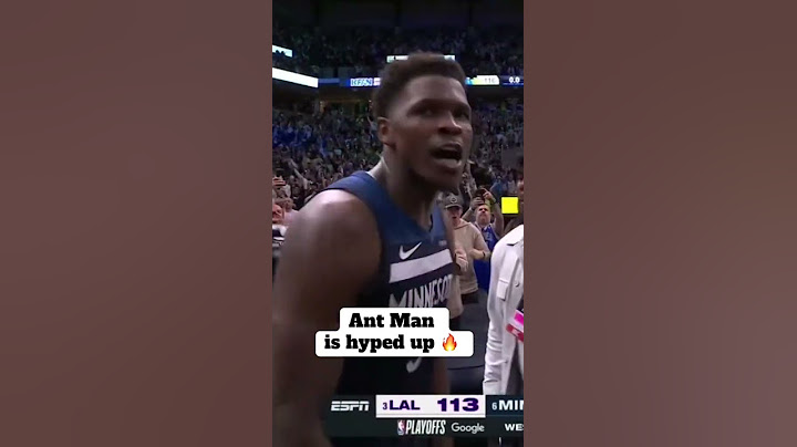 Ant-Man is HYPED after the Wolves Game 4 win vs. Lakers 😤