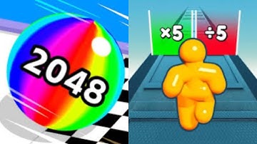 Ball Run 2048 vs Tall Man Run - All Level Gameplay Android,iOS - NEW MOD APK UPDATE GAMEPLAY