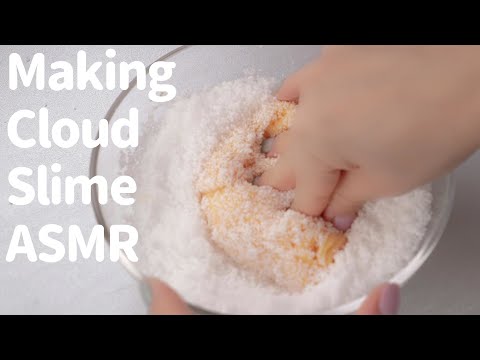 <strong>Making</strong> Cloud Slime ・洗濯糊でクラウドスライムを作るASMR (<strong>No</strong> Talking)슬라임・史萊姆・音フェチ