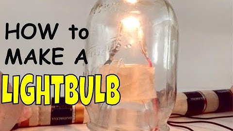 How to make a light bulb Experiment (homemade light bulb)