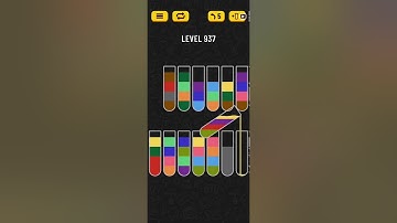 Water Sort Puzzle Level 937 Walkthrough Solution Android/iOS 💦