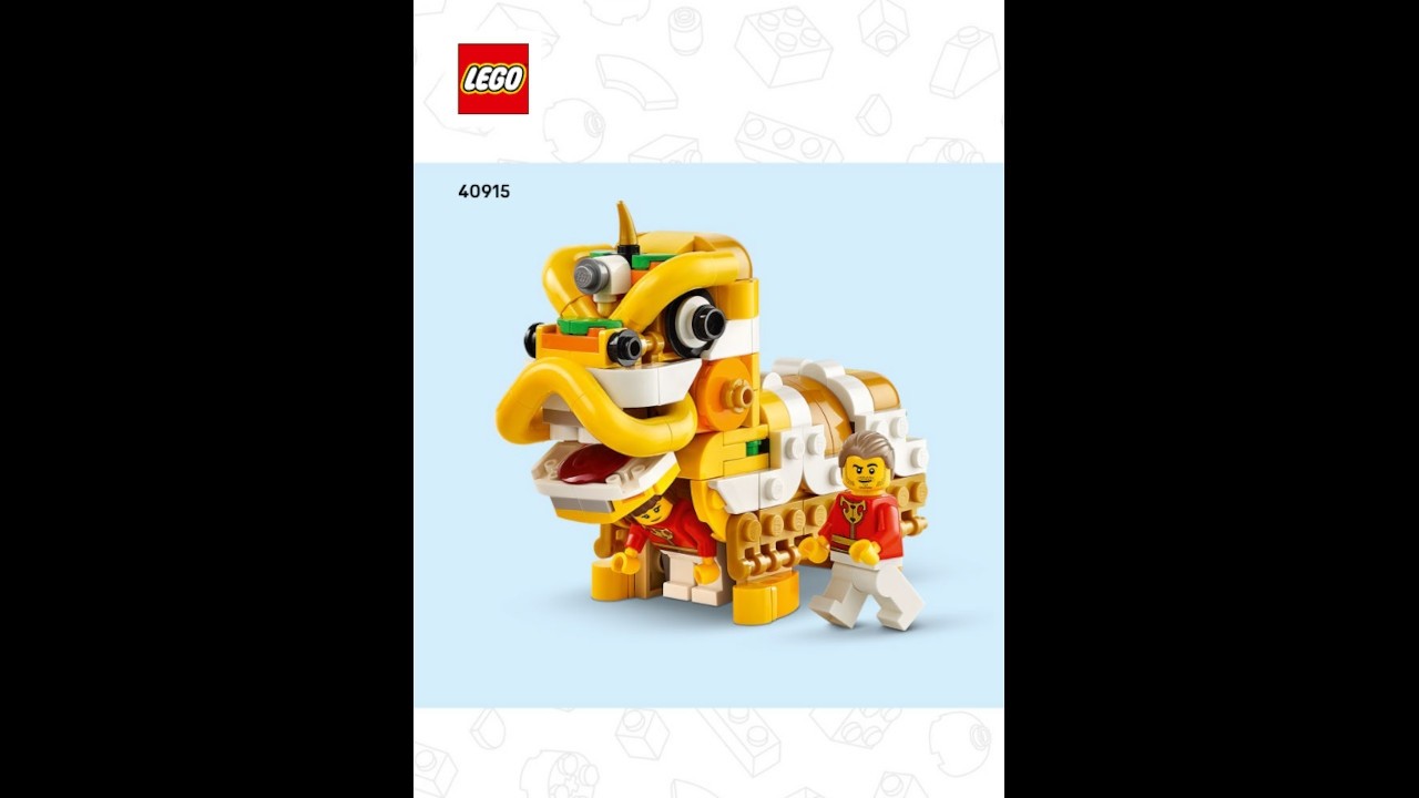 soli様 LEGO 40915 Instructions | Chinese Traditional Festivals | Lion