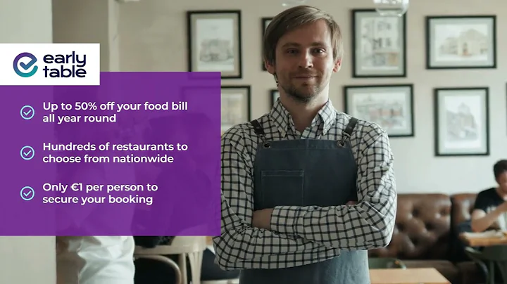 Save up to 50% off your food bill with Early Table
