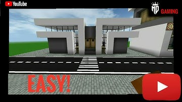 How to make small moden house in mini block craft || small house