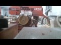 Распиловка лиственницы на Wood Mizer LT70 remoute