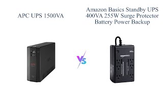 APC UPS 1500VA vs Amazon Basics Standby UPS 400VA 🆚 Which is Better?