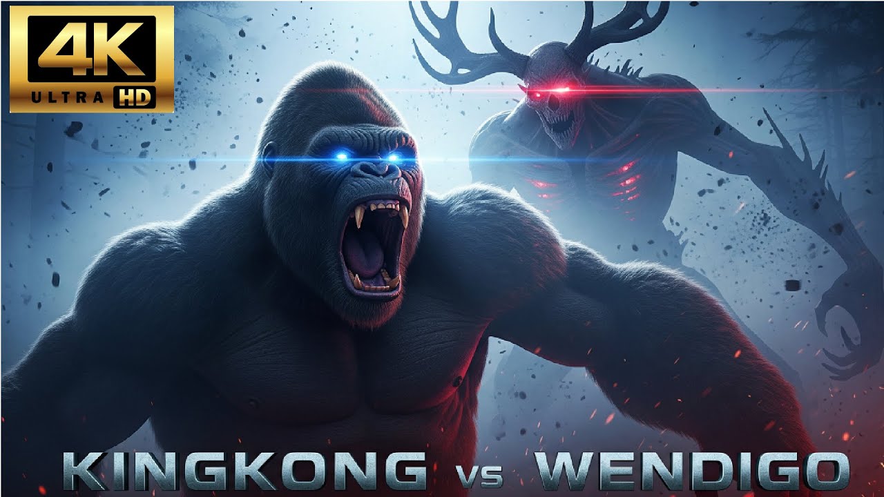 [KING KONG 2025] KINGKONG VS WENDIGO - Epic Monster Battle in the Dark Forest 