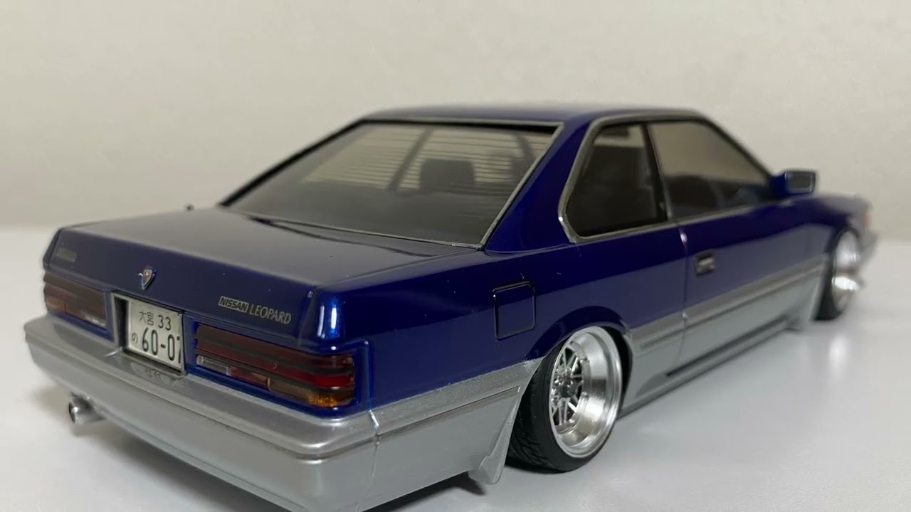 アオシマ 1⁄24 レパード 後期型 改造完成品 アオシマ 1⁄24 レパード