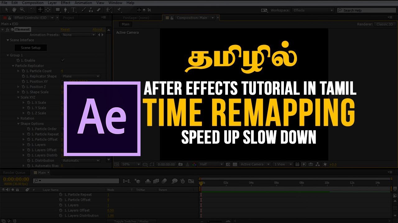 After Effects Time Remapping How To Speed Up Slow Down Reverse 