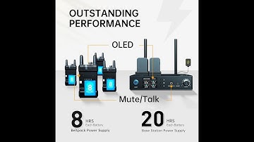 Hollyland Mars T1000 Full Duplex Wireless intercom System for 5 Users-1 Base Station