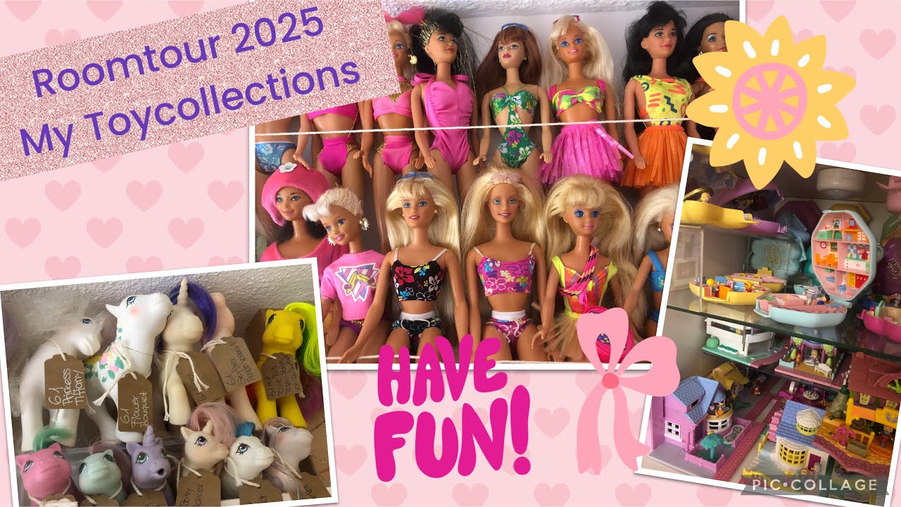 Roomtour 2025 of my Toycollections: my little Pony, Polly Pocket, Barbie and more
