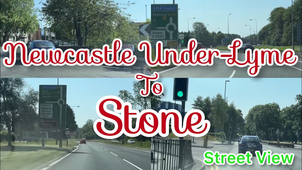 Newcastle UnderLyme To Stone Street View Countryside in UK 2023