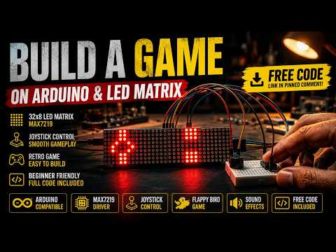 Build an Arduino Flappy Bird Game with MAX7219 LED Matrix | Beginner Tutorial