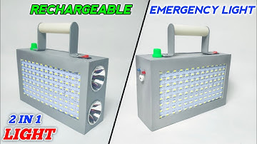 To Make Rechargeable 2 IN 1 Emergency Light At Home | High Quality Emergency light And Torchlight ||