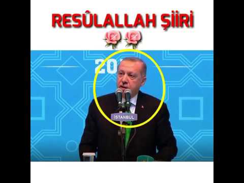 Başkan Erdoğan'dan RESULULLAH (s.a.v.) şiiri
