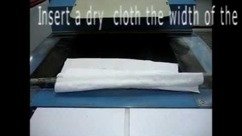 How to Clean a Fusing Machine Belt