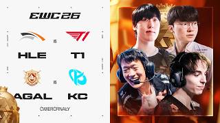 🔴T1 vs HLE🔴KARMINE CORP vs ANYONE'S LEGEND🔴EWC 2026 LEAGU...