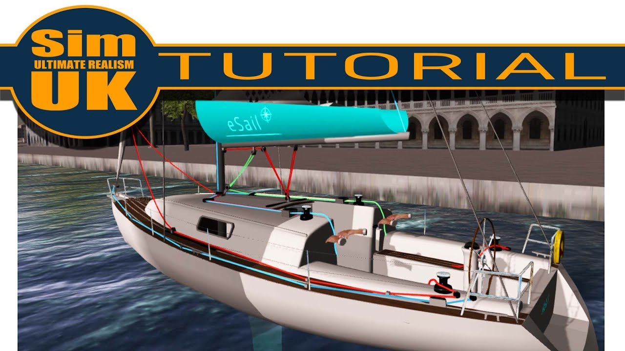 eSail Sailing Simulator FULL Tutorial part 1 (No Commentary - Mic Failed)