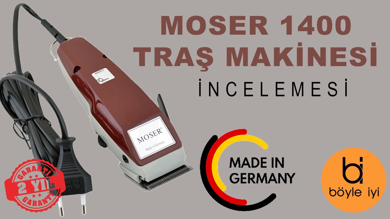 Moser 1400-0050 Profesyonel Saç Kesme Makinesi Kutu Açılımı ve İncelemesi -  YouTube