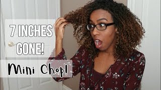 Mini Chop! Cutting Off Heat Damaged Natural Hair