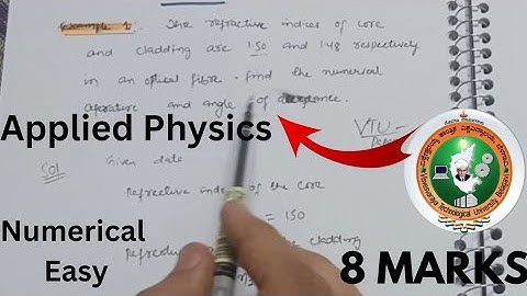Applied Physics Vtu Important Numerical 7marks 2022Scheme 🔥📝