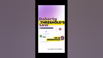 UX/UI Design Rule 9️⃣ | Law of Doherty Threshold 🤘