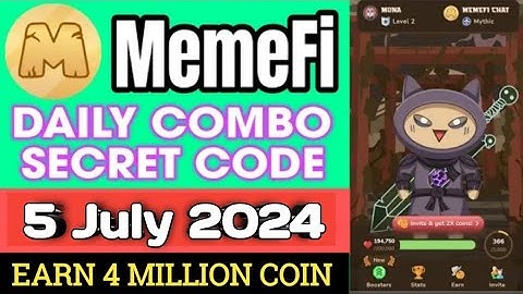 Memefi 5 july secret combo level (1-13). Memefi secret combo today. 5 july memefi combo. Memefi Coin